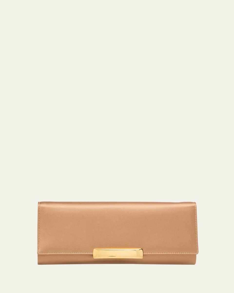 Bar Clutch Bag in Satin